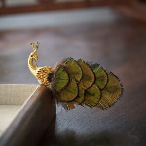 PEACOCK BROOCH