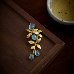 BLUE CIRRUS BROOCH