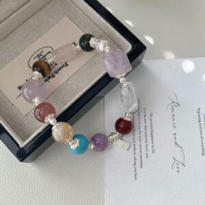 beads bracelet, crystal bracelet, 7 chakra, energy bracelet,