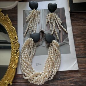 Lunar Embrace Baroque Pearl Set