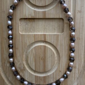 Smoky Quartz & Freshwater Pearl Necklace
