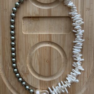 handcrafted pearl necklace