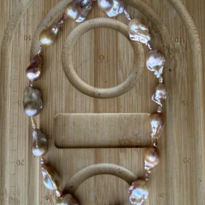 handcrafted pearl necklace